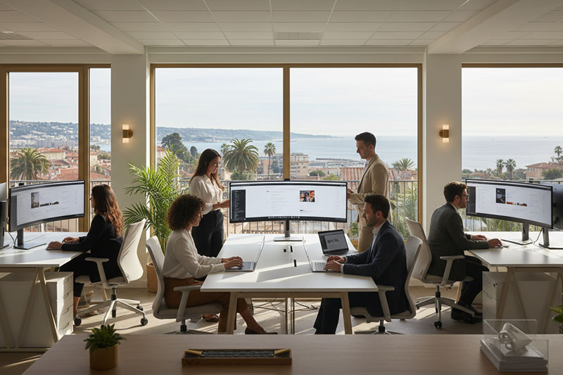 analyse du délai de référencement Google pour une entreprise à Nice. site one page ou multi pages